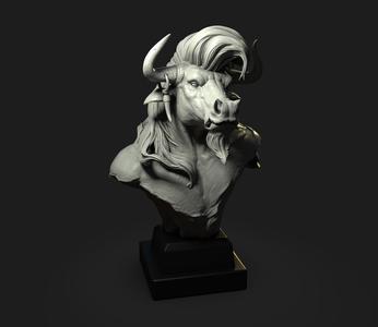 Minotaur bust