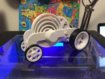 PLA Spring motor, rolling car easy to mount