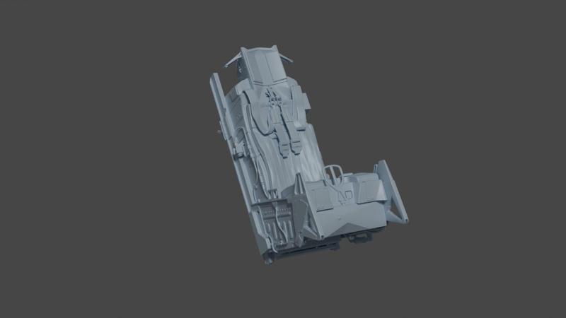 F-16 ACES-II Ejection Seat for 3d Printing