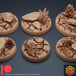 Round Bases Set - DESERT - FREE SAMPLE !