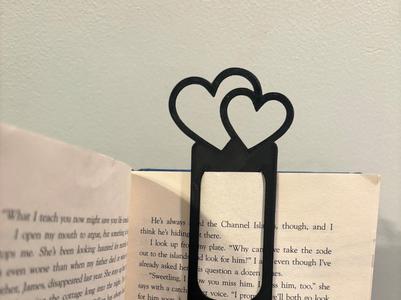 Double Love Heart Bookmark