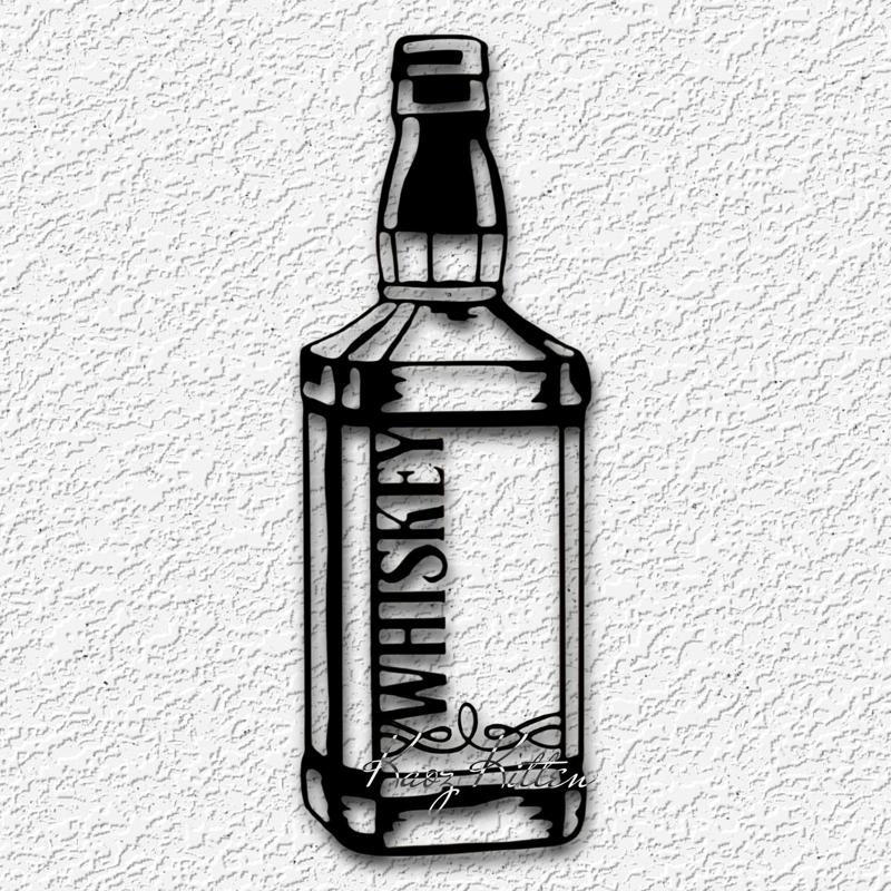 WHISKEY BOTTLE wall art Luck of the Irish home decor