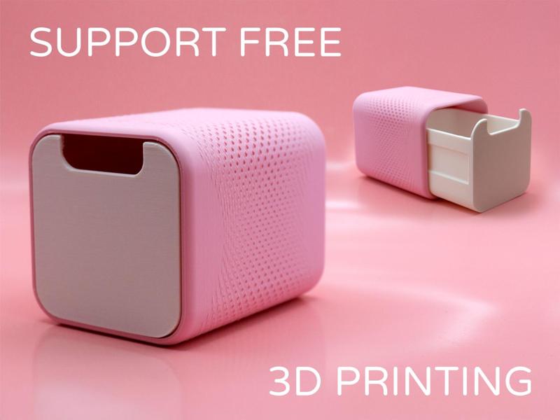 Small Storage Container with Draw by Pork3D.com
