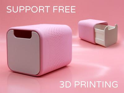 Small Storage Container with Draw by Pork3D.com