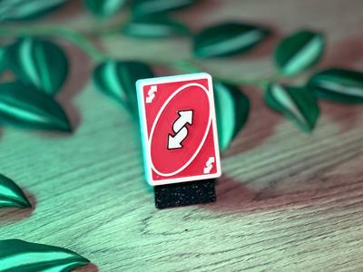 Fidget Slider Uno Reverse Card