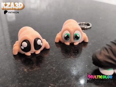 Articulated Baby Spider - Magnet / Keychain