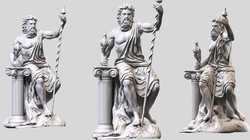 Zeus sculpt