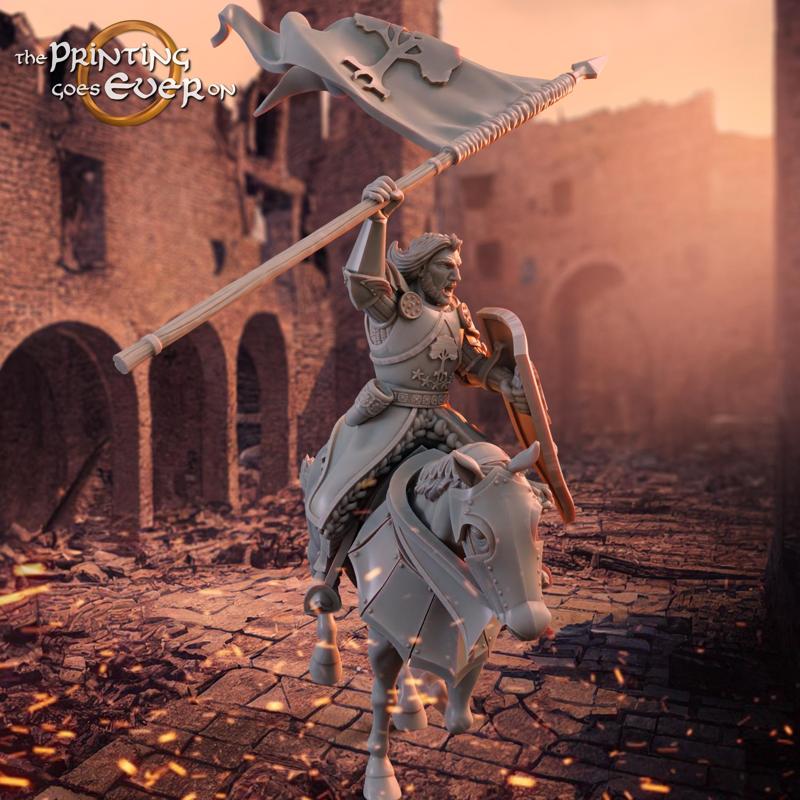 Barazan - Mounted - Banner - Presupported