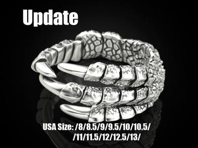 Eagle claw ring