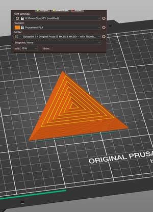 Hypnotic Triangle Fidget toy