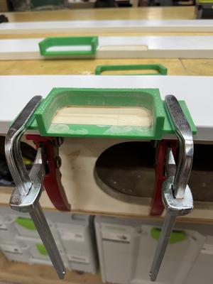 Door Hinge Jig with clamp downs