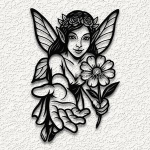 forest fairy sprite flower 3 perspective illusion wall art home decor