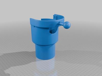 Gimbaled Cup Holder for 32oz tumbler or insulated can holder