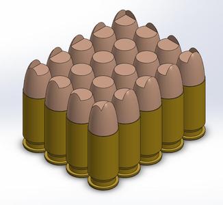 9mm Bullet Feet