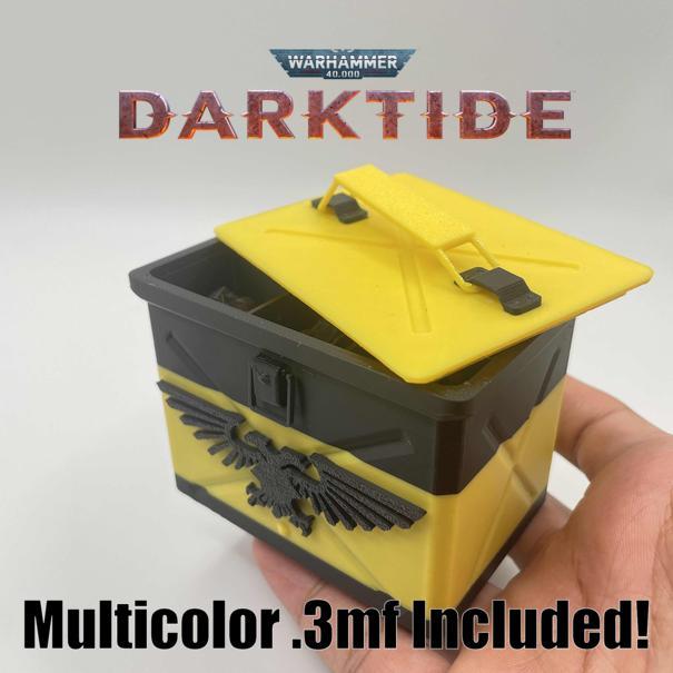 Warhammer 40k Darktide Ogryn Grenade Box Prop Replica 3mf Storage Container