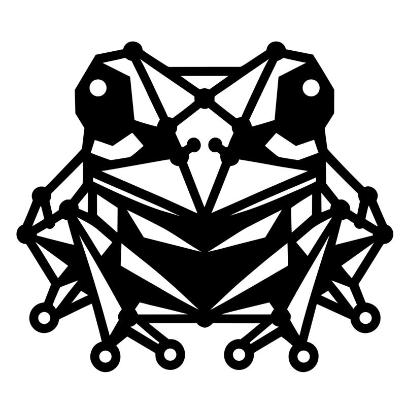 Geometric Amphibian - 3D Printable Frog Art