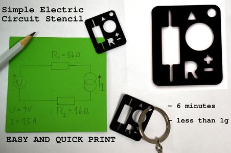 Basic El. Circuit Stencil