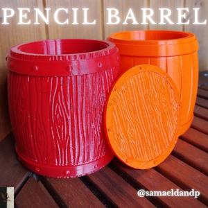 Pencil Barrel STL Pack – Simple + Detailed Versions (No Supports)
