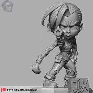 Jinx Chibi STL Figure 
