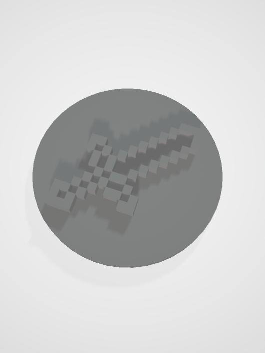 Minecraft Sword Stamp 