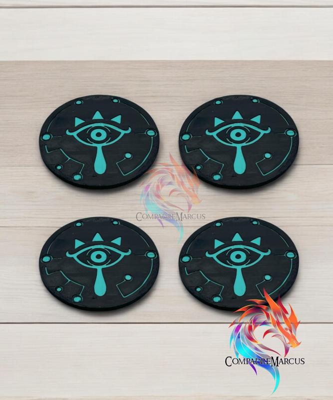 Legend of Zelda Sheikah Coaster / no supports / 3mf included