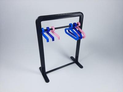 Miniature Rack & Hangers For Earrings