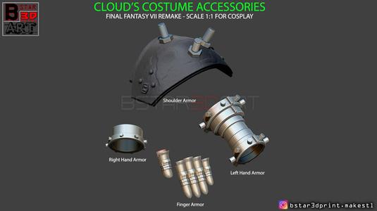 Cloud Armor Accessories - Final Fantasy VII Remake