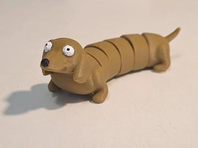 Cute Dachshund Articulated -- Extended Version