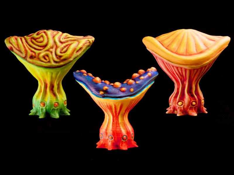 Tabletop plant: "Mushroom Set B2" (Alien Vegetation 55)