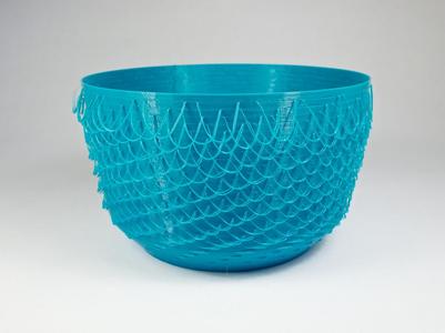 Hairy textured vase