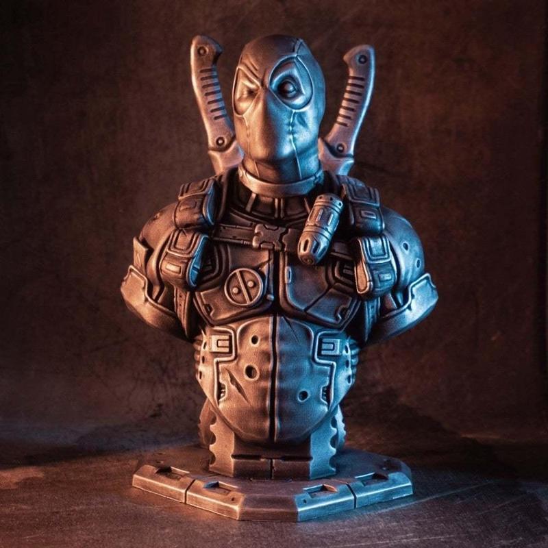 Deadpool bust (Remastered Supportless Edition) (fan art)