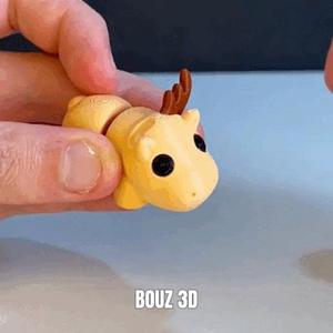 Tiny Moose-flexible-keychain
