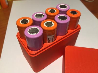 Box Battery 18650 x8pz V2 