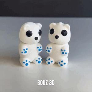 Little Polar Bear-Bouz3d-keychain