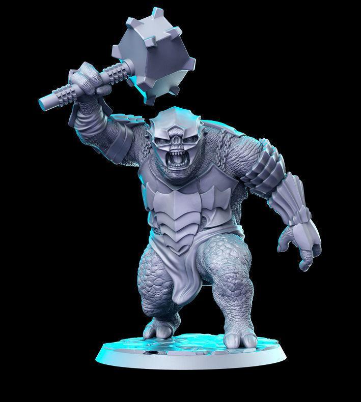 Troll The Hobbit The Lord of the Rings LOTR 32mm Pre-supported