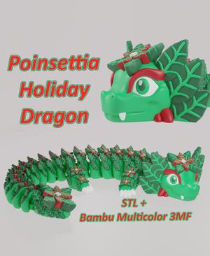 Poinsettia - Articulated Holiday Dragon