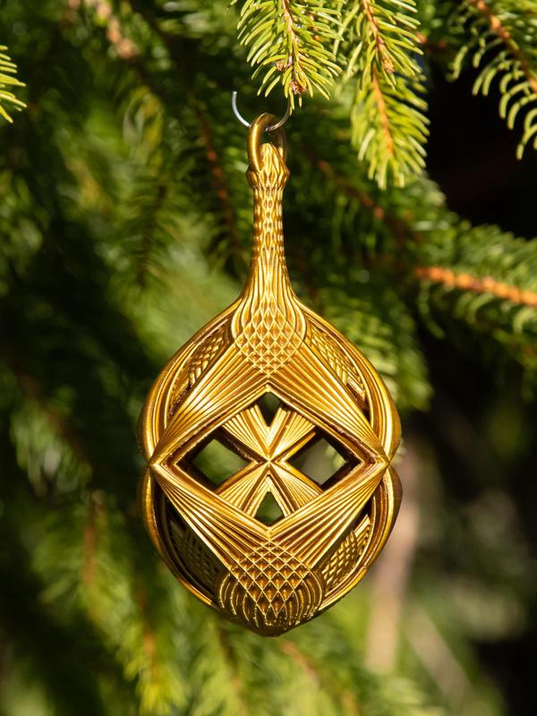 Kaleidoscope 3 Christmas Bulb 2024