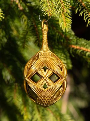 Kaleidoscope 3 Christmas Bulb 2024