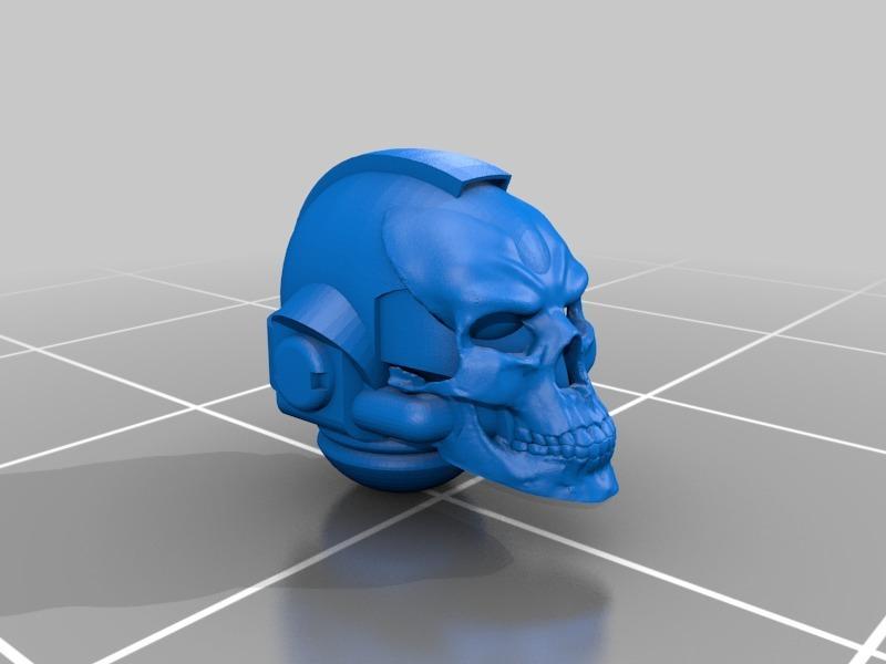 Spooky skull-headed priest helmet