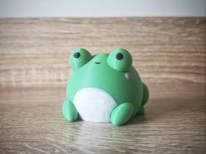 Cute round frog