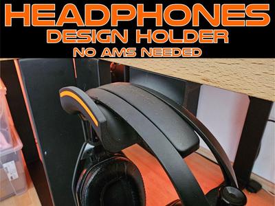DESIGN HEADPHONES HOLDER (NO AMS NEEDED)
