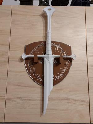Gondor shield sword stand LOTR