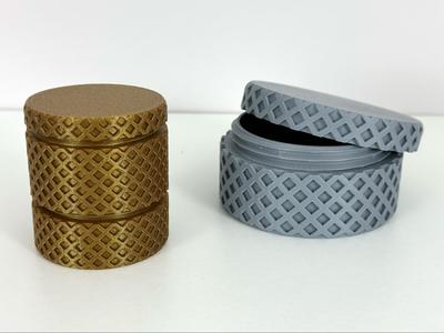 Dual Spiral Container with Screw Cap - Stackable