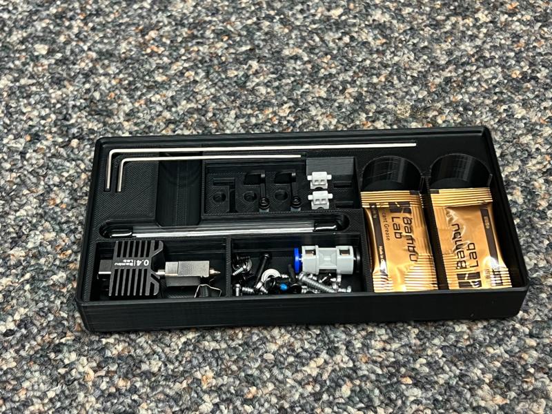 Gridfinity P1S X1C Toolkit and Hotend/Spares Tile