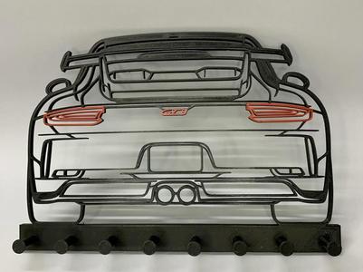 Porsche GT3 Silhouettes Key Rack / Key Holder