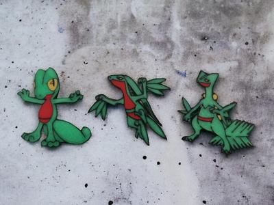 Treecko Evolutions Fridge Magnets Collection