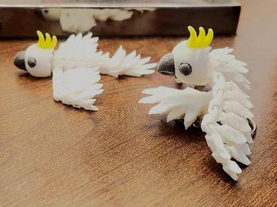 Pocket Pet - Flexi Baby Cockatoo & Keychain 