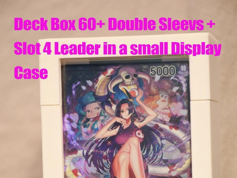 60+ double sleeves Deck Box + Display case