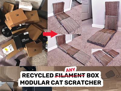 Modular Cat Scratcher - Recycled Filament Boxes