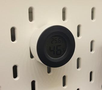 Skadis Round Thermometer Hygrometer Mount